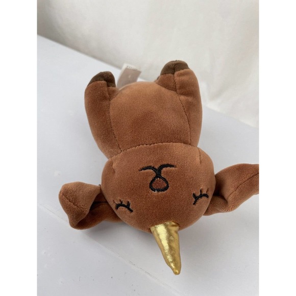 Snug a Babies SOFT Small Brown & Gold Puppy Unicorn plush EXCELLENT CONDITION - Picture 8 of 10